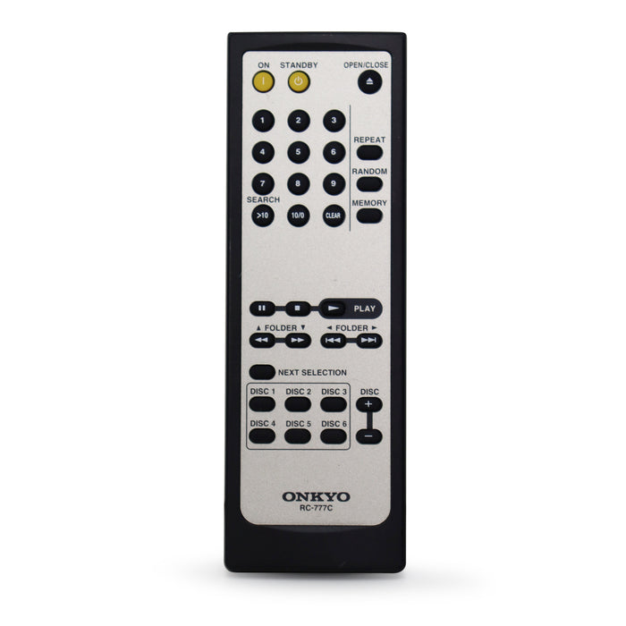 Onkyo RC-777C Remote Control for 6-Disc Changer DX-C390-Remote-SpenCertified-refurbished-vintage-electonics