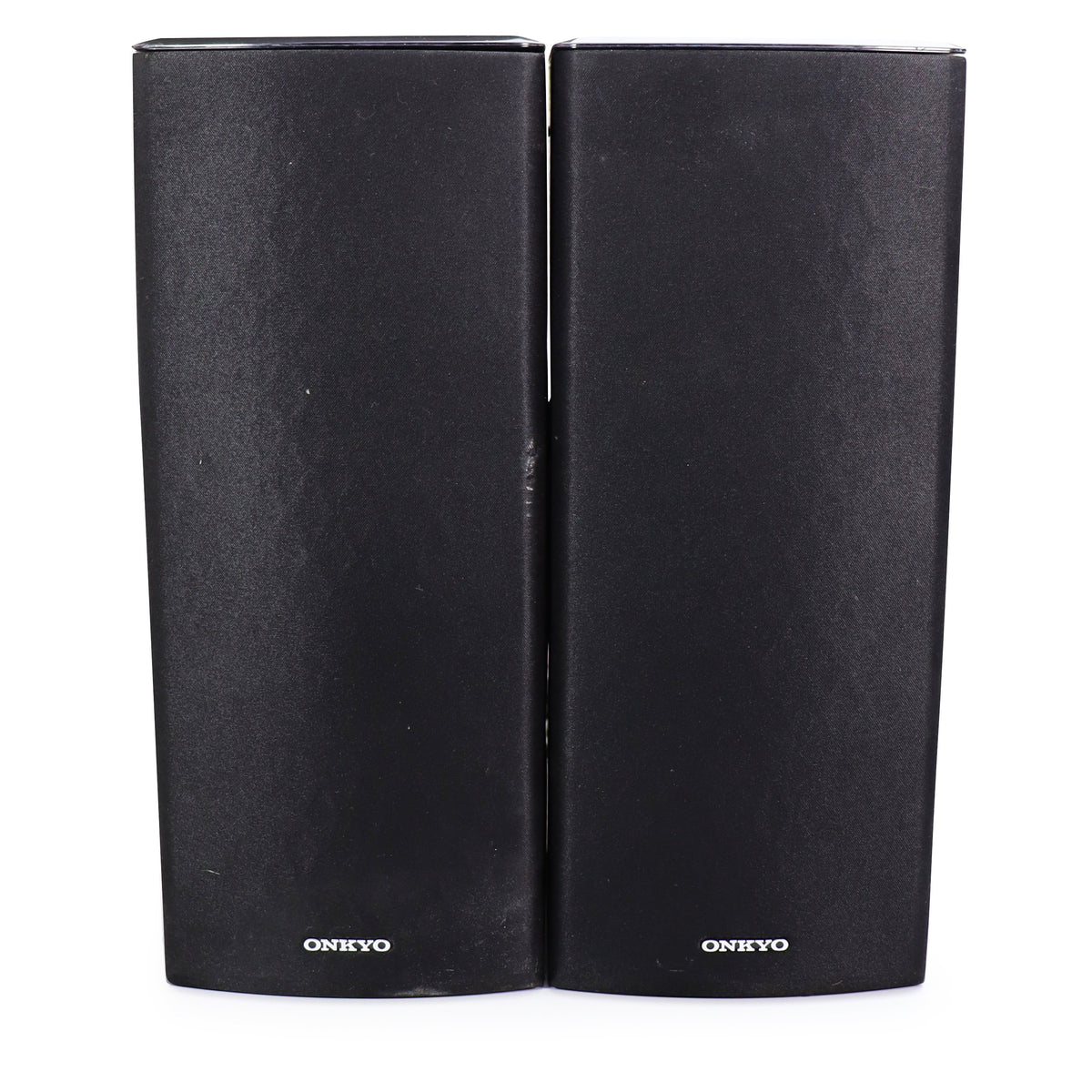 Paire de haut-parleurs ONKYO modèle SKF-550F SKC-550C. Armoire en bois