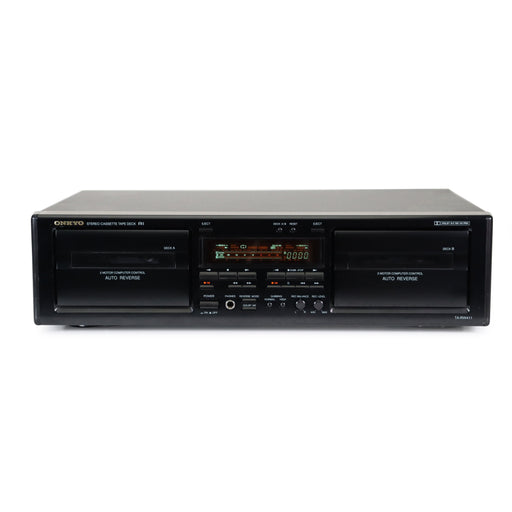 Onkyo TA-RW411 Dual Deck Cassette Player-Electronics-SpenCertified-refurbished-vintage-electonics