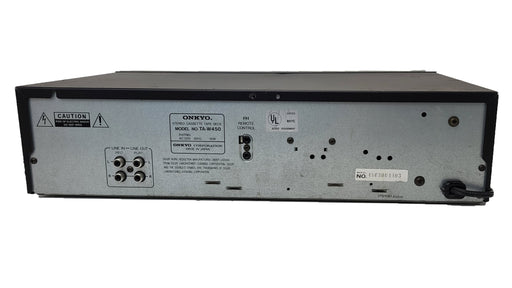 Onkyo TA-W450 Dual Cassette Deck Player and Recorder-Electronics-SpenCertified-refurbished-vintage-electonics