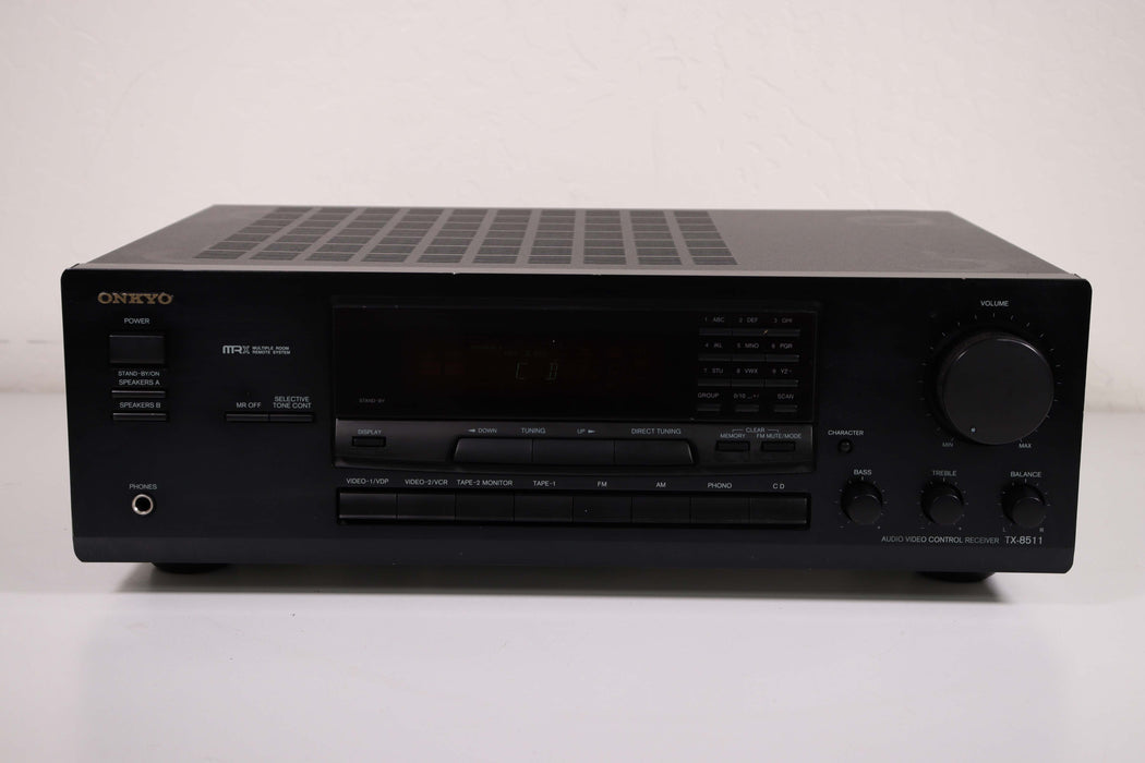 Onkyo TX-8511 Stereo Receiver AM FM Tuner Phono (No Remote)-Audio Amplifiers-SpenCertified-vintage-refurbished-electronics