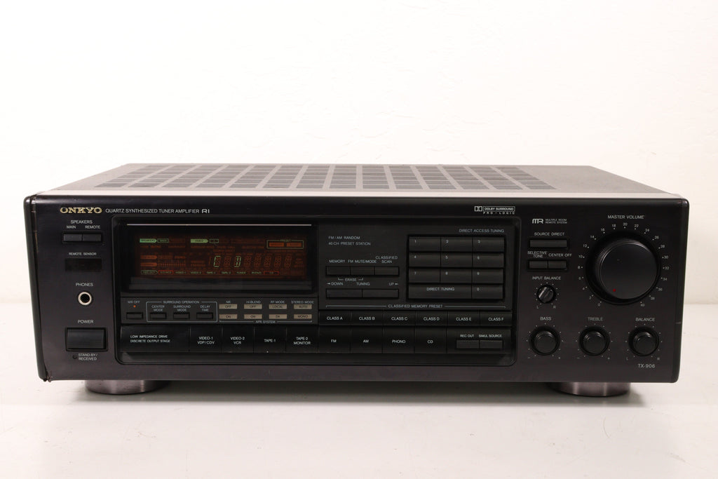 Onkyo TX-906 Quartz Synthesized Tuner Amplifier R1 AM/FM Phono 4