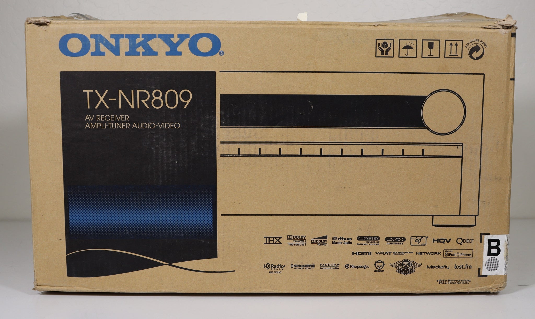 Onkyo TXNR809 AV Receiver AmpliTuner (Has problems, Bad HDMI board)