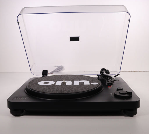 Onn 100006556 RS 3 Speed Turntable Record Player System Black Slick-Turntables & Record Players-SpenCertified-vintage-refurbished-electronics