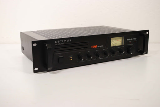 Optimus PA Amplifier MPA-125 100 Watt Microphone System-Audio Amplifiers-SpenCertified-vintage-refurbished-electronics