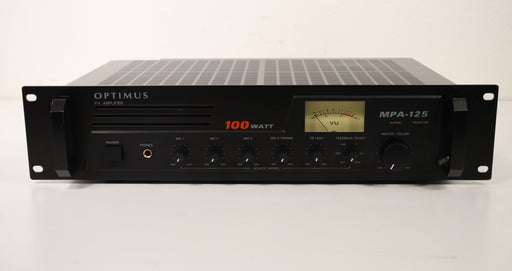 Optimus PA Amplifier MPA-125 100 Watt Microphone System-Audio Amplifiers-SpenCertified-vintage-refurbished-electronics