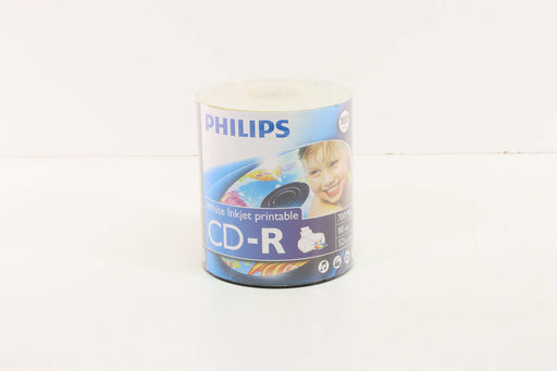 PHILIPS White Inkjet Printable CD-R Blank Recordable Discs (100 Pack)-Music & Sound Recordings-SpenCertified-vintage-refurbished-electronics