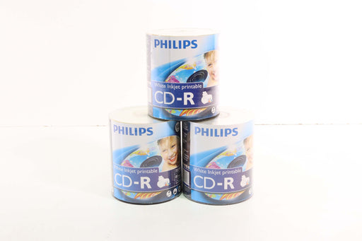PHILIPS White Inkjet Printable CD-R Blank Recordable Discs (100 Pack)-Music & Sound Recordings-SpenCertified-vintage-refurbished-electronics