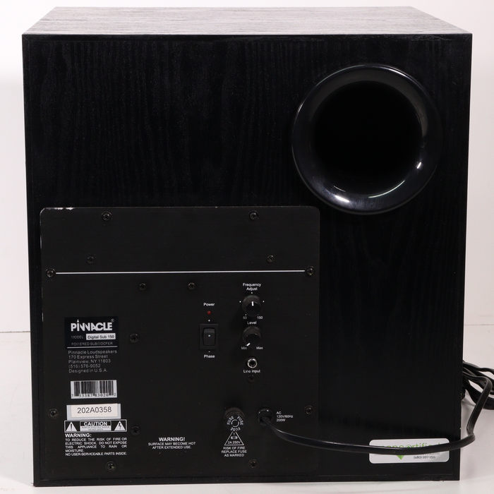 Digital Sub PINNACLE Digital Sub 150 Powered Subwoofer — SpenCertified