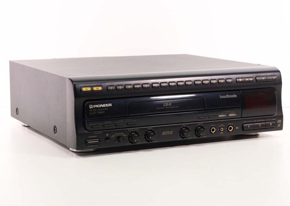 Pioneer CLD-V860 CD CDV LD Player LaserDisc LaserKaraoke Dual Mic