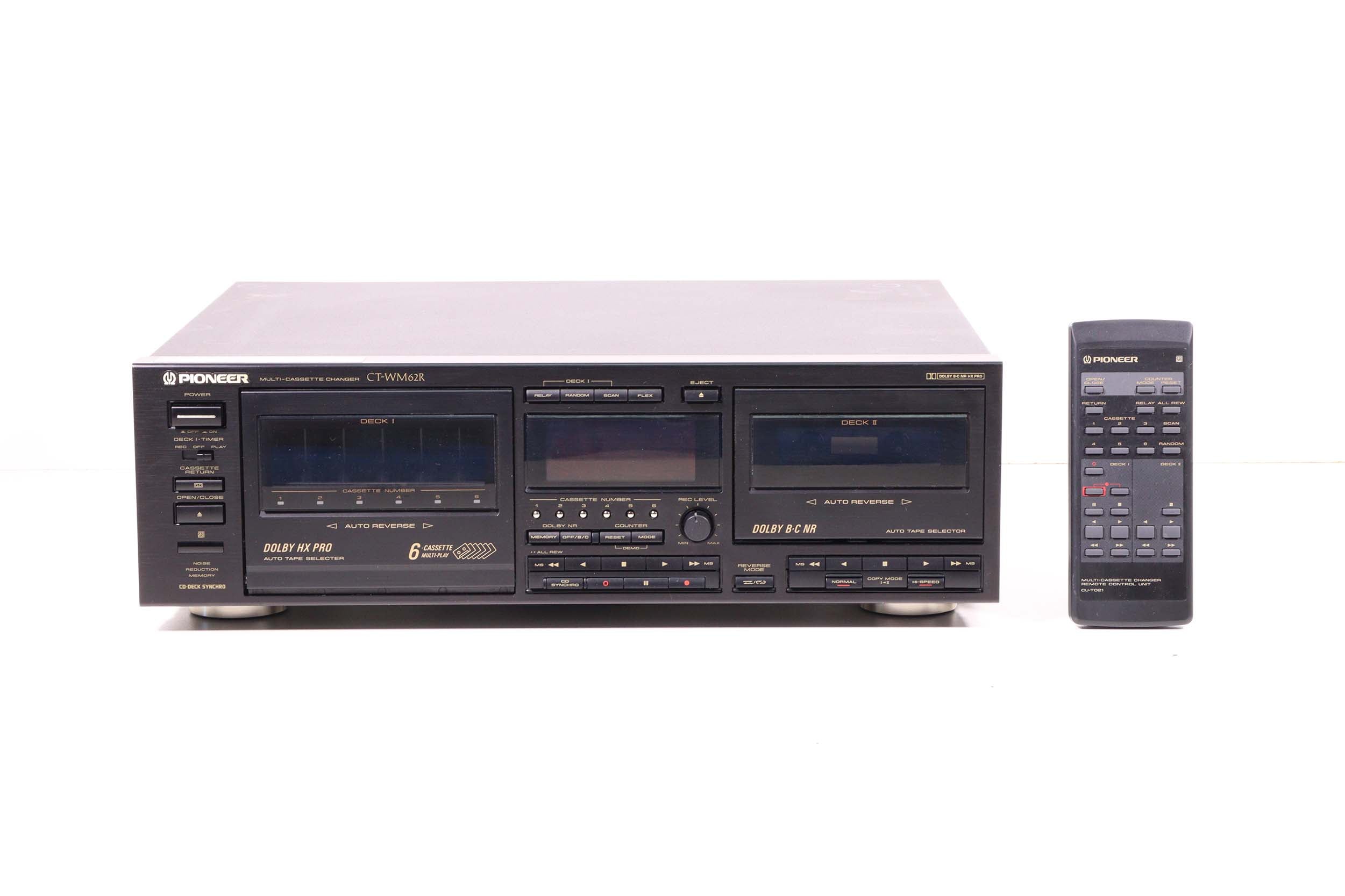 pioneer CDプレイヤー PIONEER CT-WM62R Dual Tape 6-Multi Cassette Player/Dolby Recorder