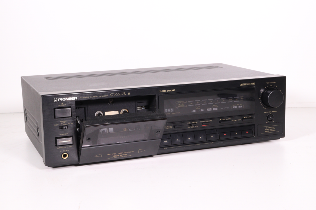 PIONEER Stereo Cassette Deck CT-S507R sr-Cassette Players & Recorders-SpenCertified-vintage-refurbished-electronics