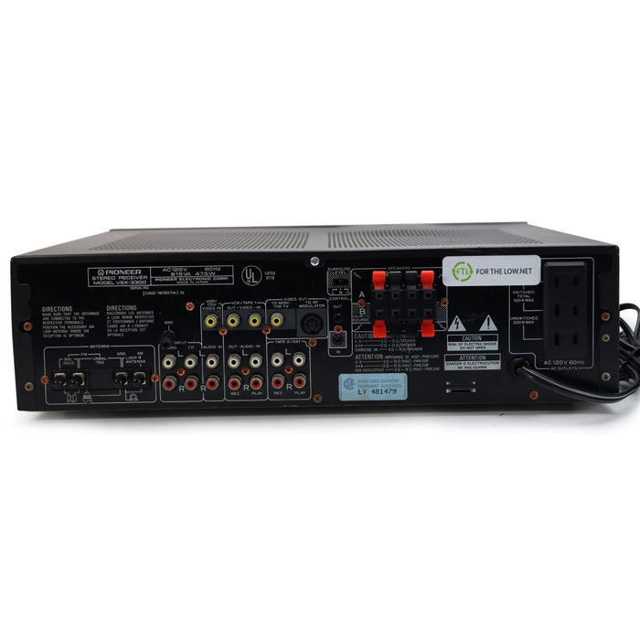 Pioneer VSX-3300 Audio Video Stereo Receiver-Electronics-SpenCertified-refurbished-vintage-electonics