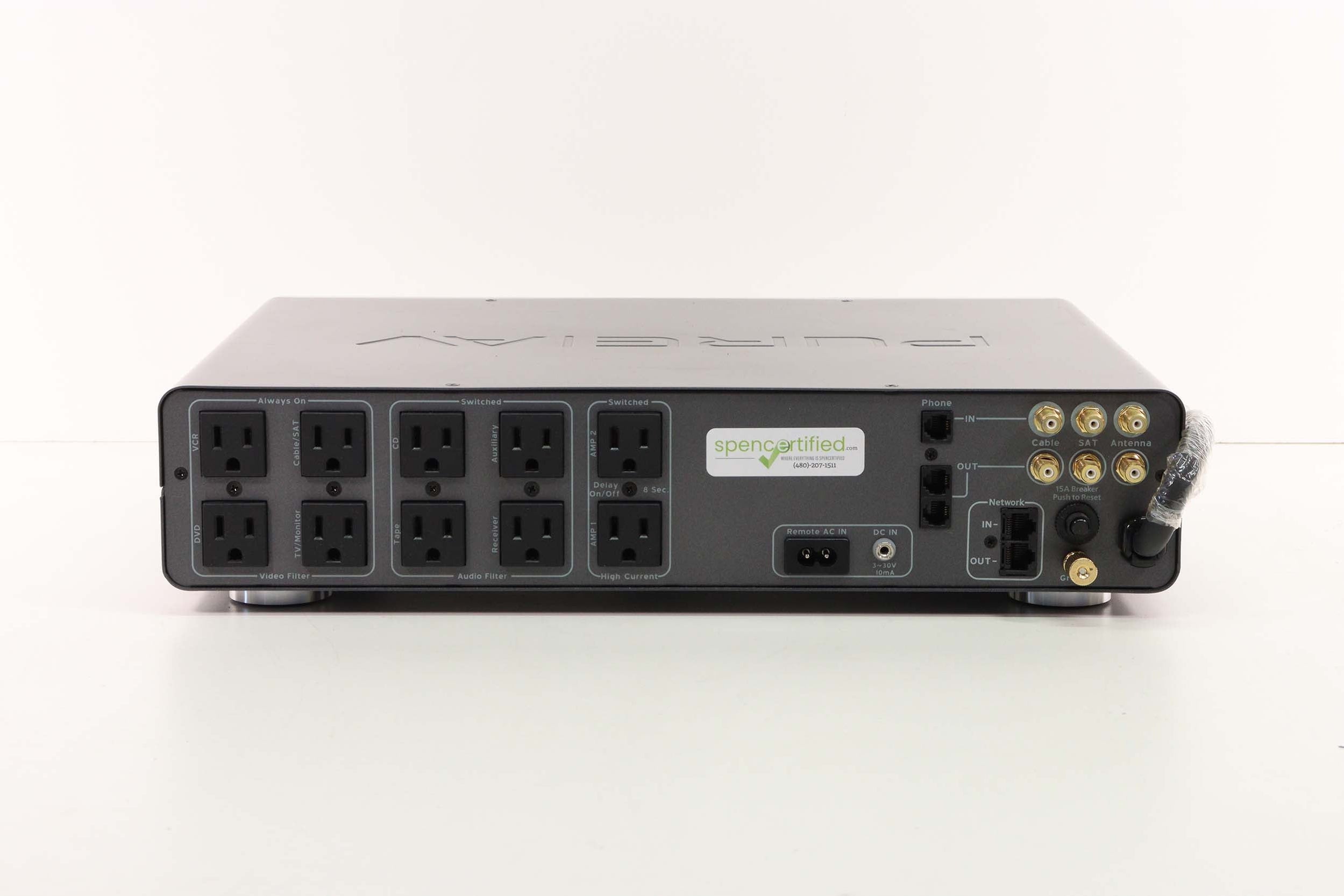 PURE AV By BELKIN AP21100-12 Power Console Surge Protector Component ...