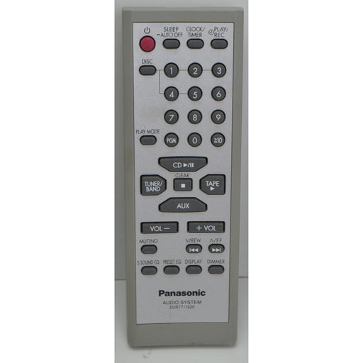 Panasonic CD Stereo Audio System Remote EUR7711020 for SC-PM18-Remote-SpenCertified-refurbished-vintage-electonics