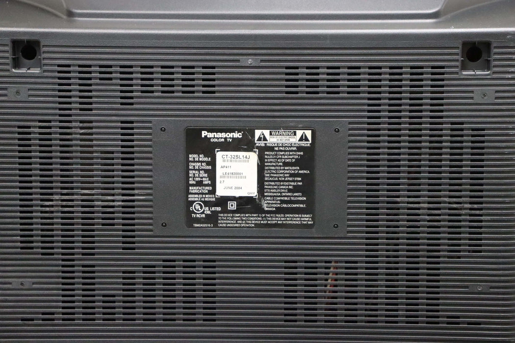 Panasonic CT-32SL14J 32 Inch Big Screen Tube TV Gaming Component Video RGB-Televisions-SpenCertified-vintage-refurbished-electronics