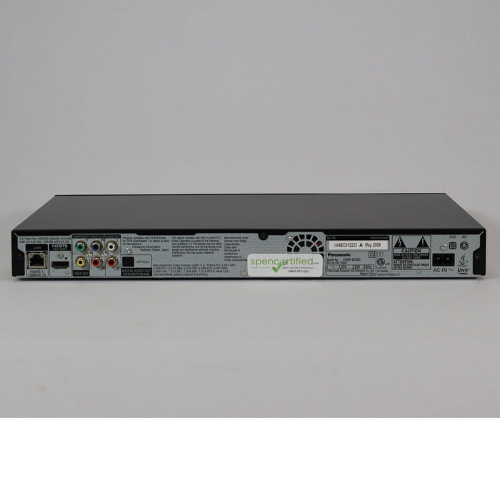 Panasonic DMP-BD60 Single Disc Blu-Ray Player-Electronics-SpenCertified-vintage-refurbished-electronics