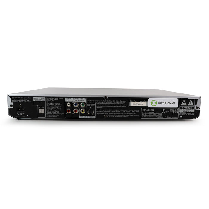 Panasonic DVD-F61A 5-Disc DVD/CD Player-Electronics-SpenCertified-refurbished-vintage-electonics