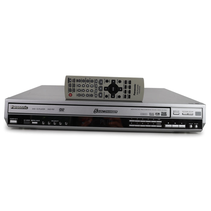 Panasonic DVD-F87 5-Disc Progressive Scan DVD / CD Player-Electronics-SpenCertified-refurbished-vintage-electonics