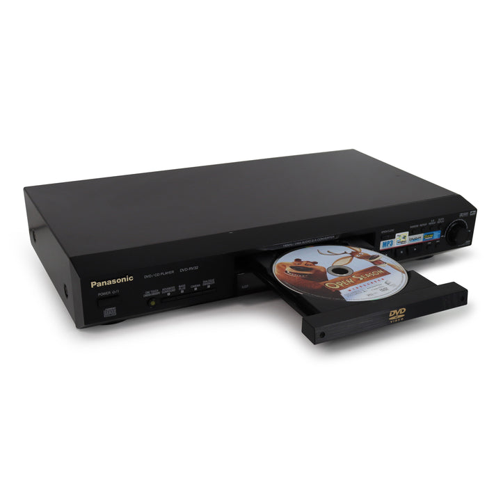 Panasonic DVD-RV32 DVD/CD Player-Electronics-SpenCertified-refurbished-vintage-electonics