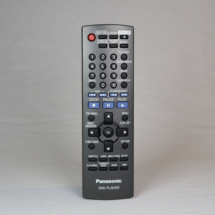 Panasonic EUR7631290 Remote Control for DVD Player Model DVDS54K and More-Remote-SpenCertified-vintage-refurbished-electronics