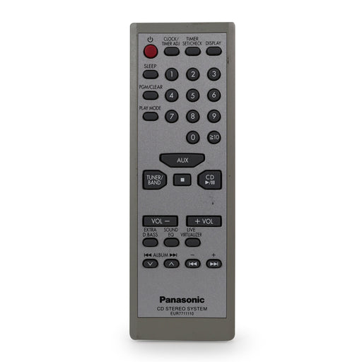 Panasonic EUR7711110 Audio System Remote Control for SA-EN7-Remote-SpenCertified-vintage-refurbished-electronics