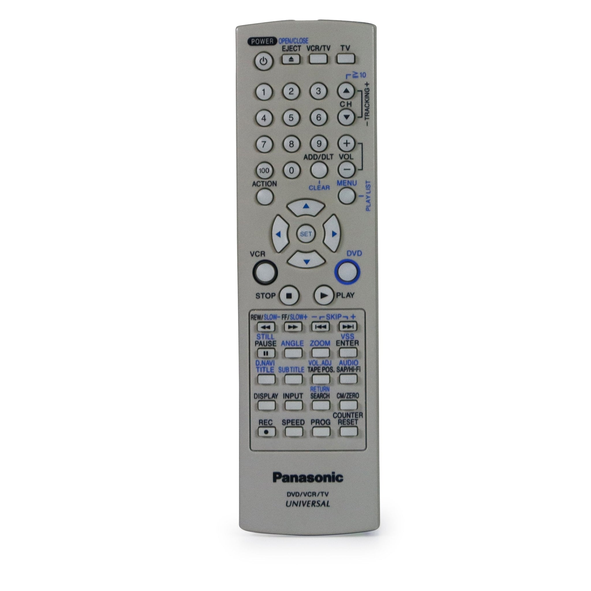 Panasonic EUR7724KF0 DVD VCR Remote Control AG-VP320 PV-D4745 PV-D4745 ...