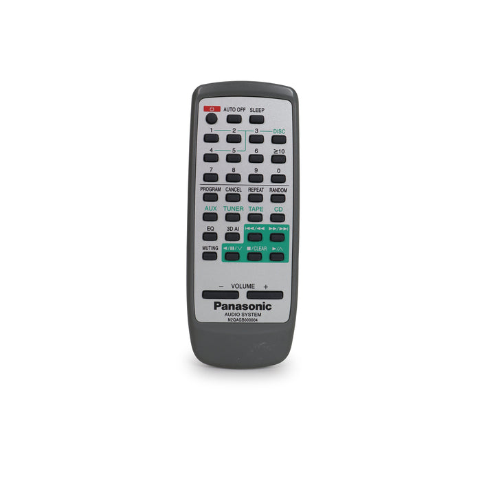 Panasonic N2QAGB000004 Remote Control For Audio System Model