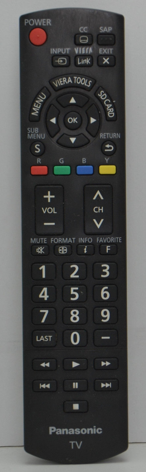 Panasonic N2QAYB000485 TV Television Remote Control TC-32LX24 TC-32LX700 TC-42LD24 TC-42LS24 TC-42PS14 TC-42PX14 TC-42PX24-Remote-SpenCertified-refurbished-vintage-electonics