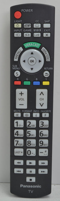 Panasonic - N2QAYB000571 - Remote Control Transmitter Unit - TV - Vieja - TC-L32DT30 TC-L37DT30 TCP42ST30 TCP46ST30-Remote-SpenCertified-refurbished-vintage-electonics