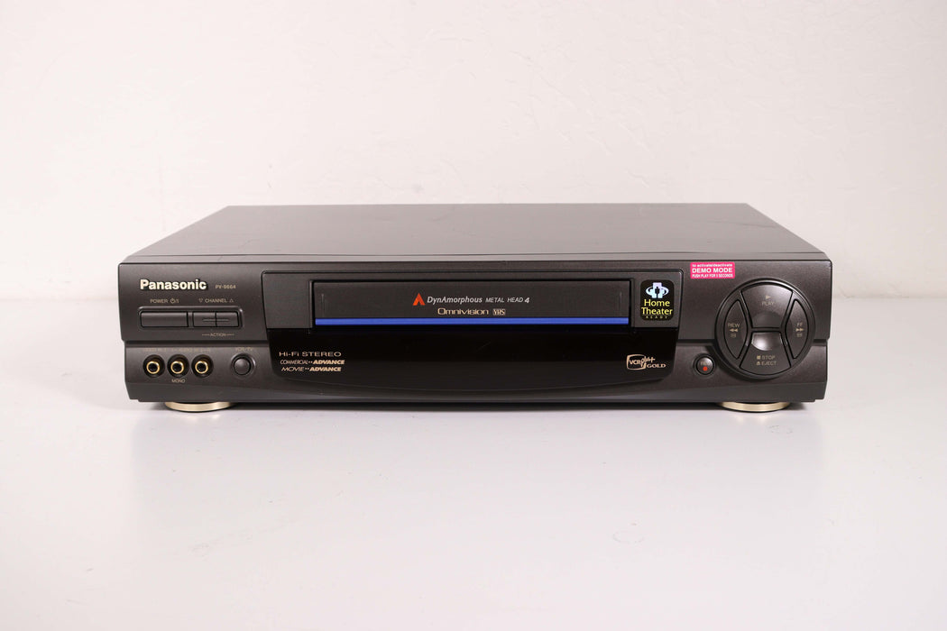 Panasonic PV-9664 DynAmophous Metal Head 4 Omnivision VCR VHS Player-VCRs-SpenCertified-vintage-refurbished-electronics