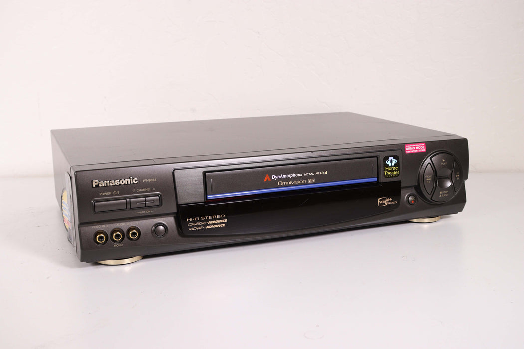 Panasonic PV-9664 DynAmophous Metal Head 4 Omnivision VCR VHS Player-VCRs-SpenCertified-vintage-refurbished-electronics