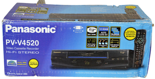 Panasonic PV-V4520 VHS VCR Video Cassette Recorder (LIKE NEW)-Electronics-SpenCertified-refurbished-vintage-electonics