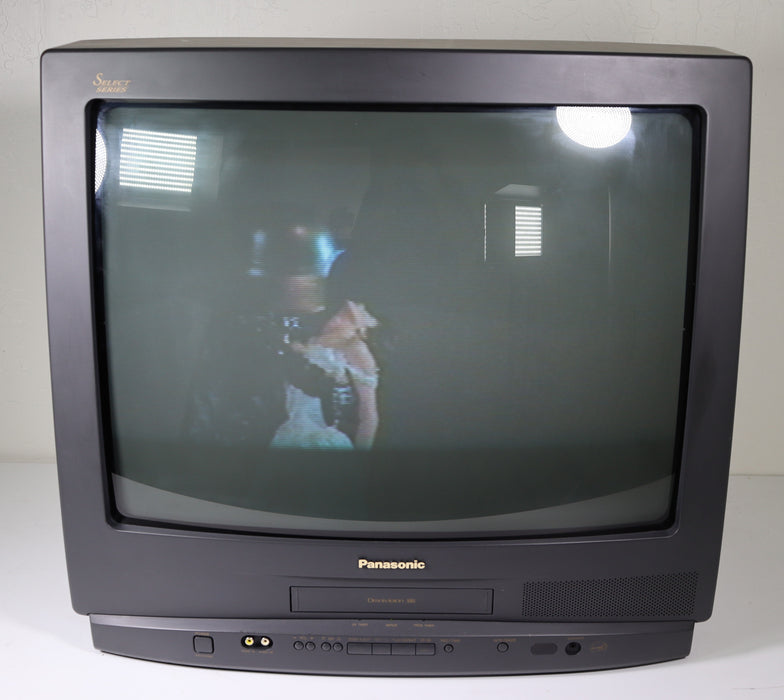 Panasonic PVQ-M2508 25 Inch TV VCR VHS Player Tube TV Combo-VCRs-SpenCertified-vintage-refurbished-electronics