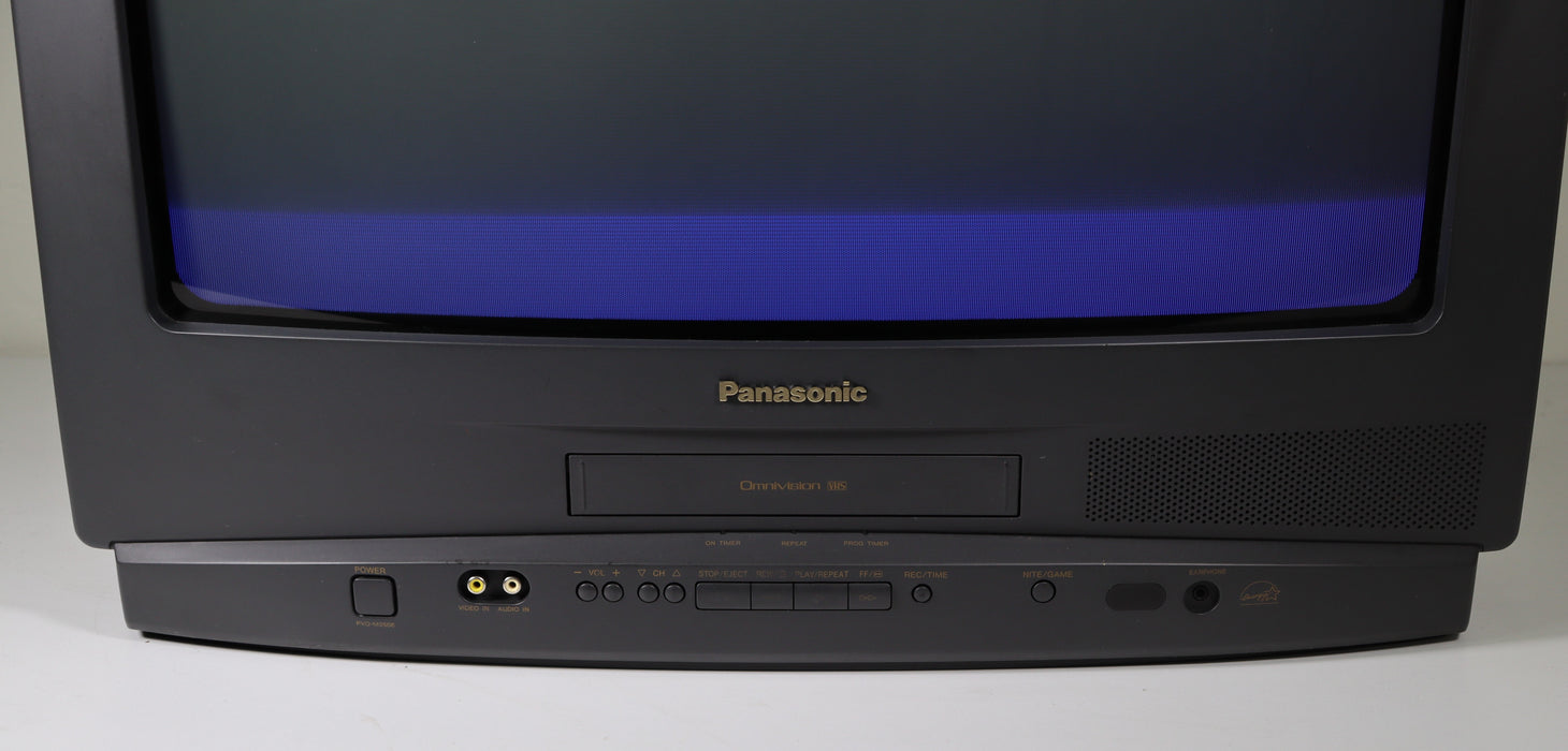 Panasonic PVQ-M2508 25 Inch TV VCR VHS Player Tube TV Combo-VCRs-SpenCertified-vintage-refurbished-electronics