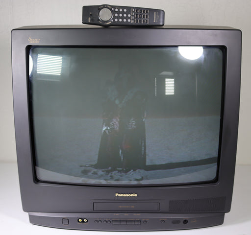 Panasonic PVQ-M2508 25 Inch TV VCR VHS Player Tube TV Combo-VCRs-SpenCertified-vintage-refurbished-electronics