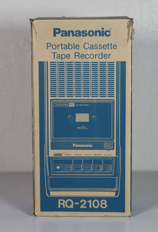 Panasonic RQ-2108 Portable Cassette Tape Recorder Player Speaker Microphone-SpenCertified-vintage-refurbished-electronics