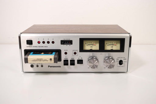 Panasonic RS-808 8 Track Stereo Player Recorder Deck Made In Japan Wooden Box Meters-8 Track Player-SpenCertified-vintage-refurbished-electronics