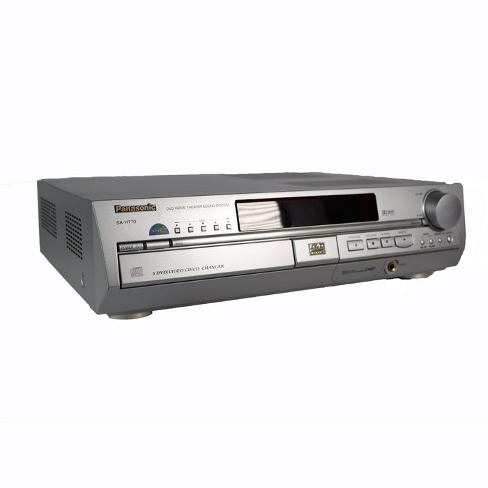 Panasonic SA-HT70 5 Disc DVD Changer Home Theater System (Without Speakers)-Electronics-SpenCertified-refurbished-vintage-electonics