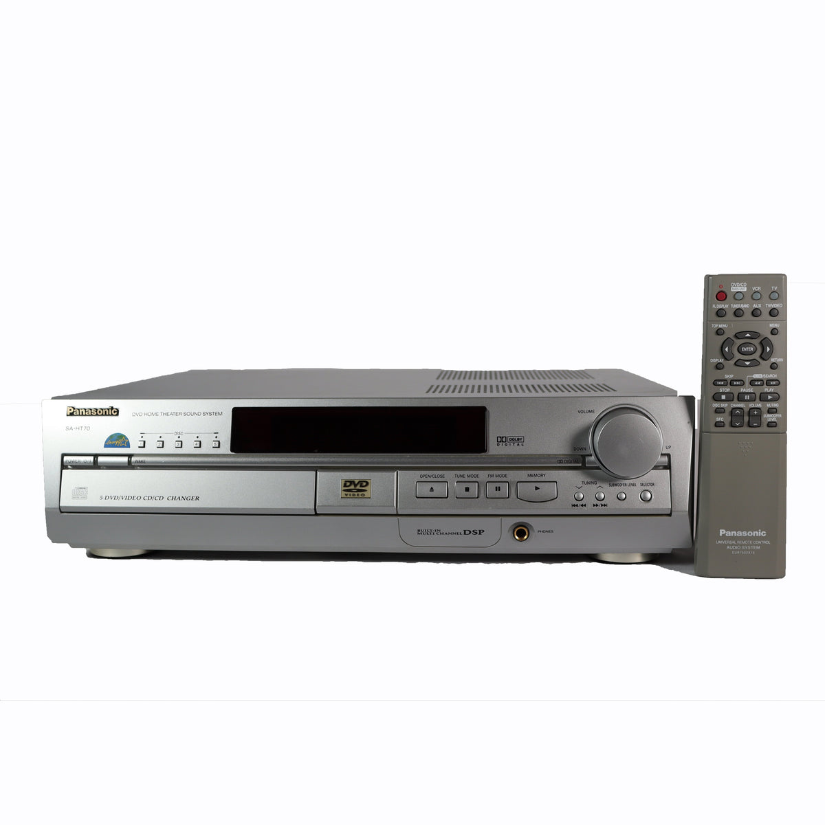 Panasonic SA-HT70 5 Disc DVD Changer Home Theater System (Without