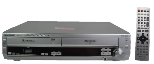 Panasonic SA-HT822V DVD VCR Combo Video Cassette Recorder 5-Disc DVD Changer-Electronics-SpenCertified-refurbished-vintage-electonics