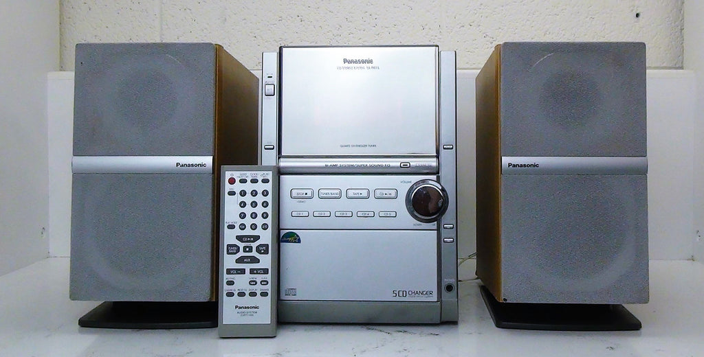 Panasonic SA-PM16 Stereo System with 5 CD Changer and Stereo Speakers