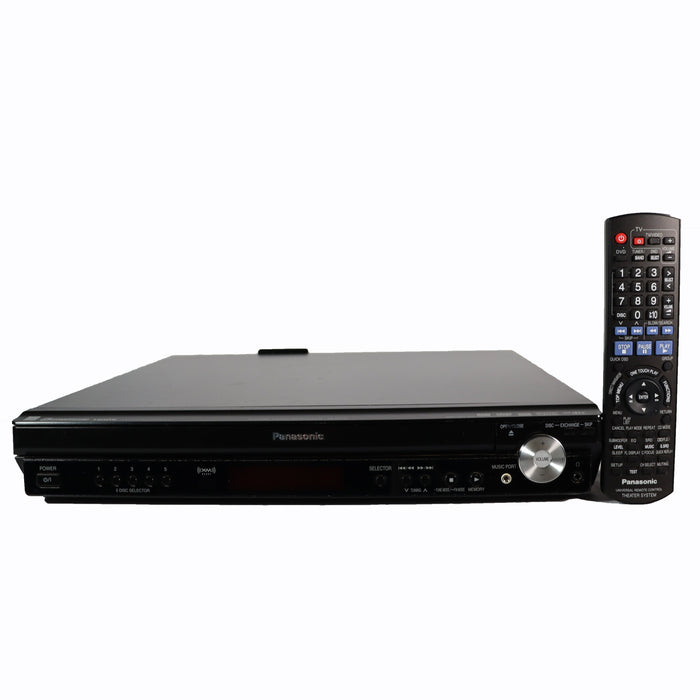 Panasonic SA-PT750 5-Disc Carousel DVD Home Theater System-Electronics-SpenCertified-refurbished-vintage-electonics