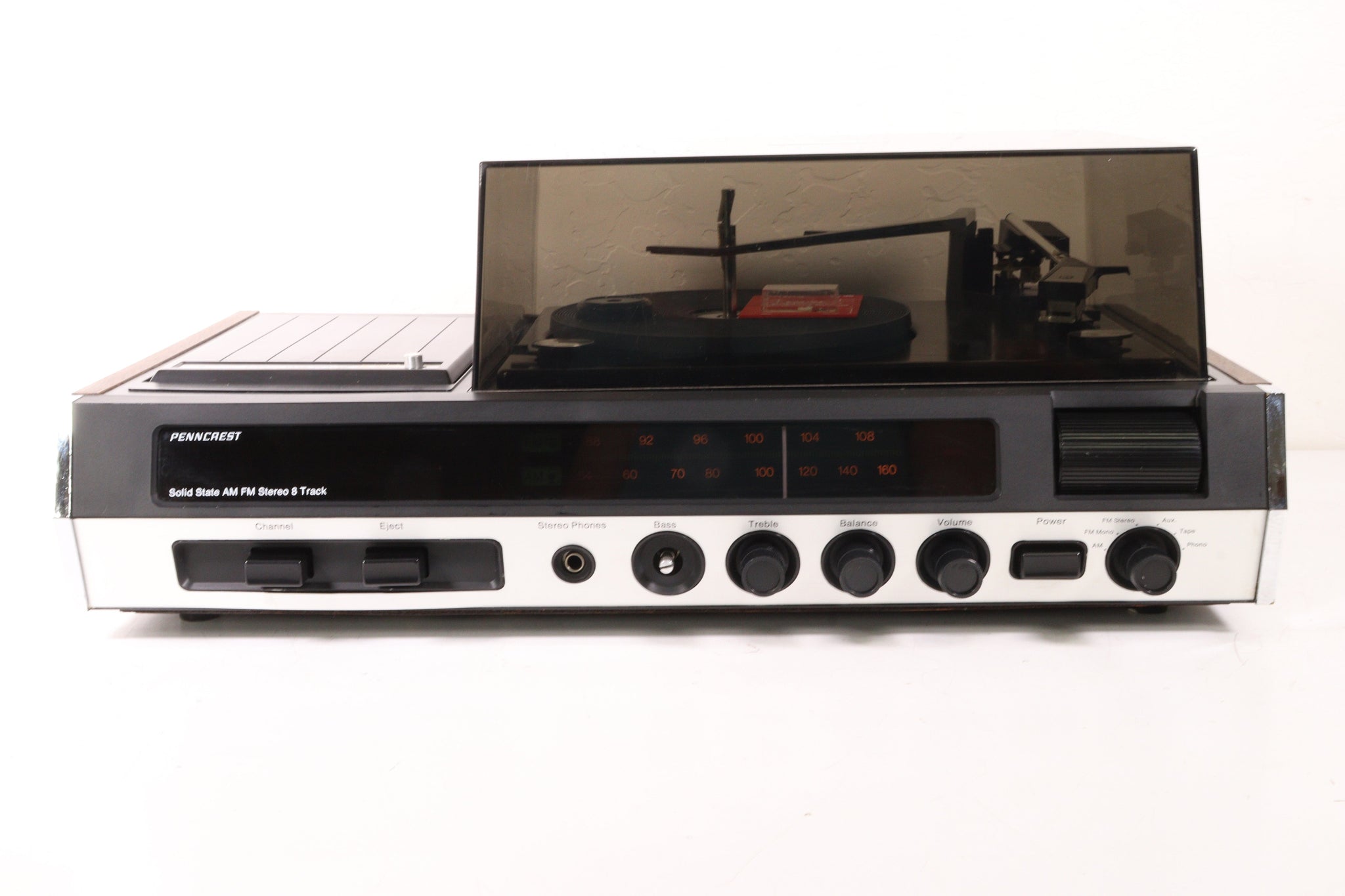 448 Encrest Penncrest 1900 Turntable 8 Track Cassette Player Multi System