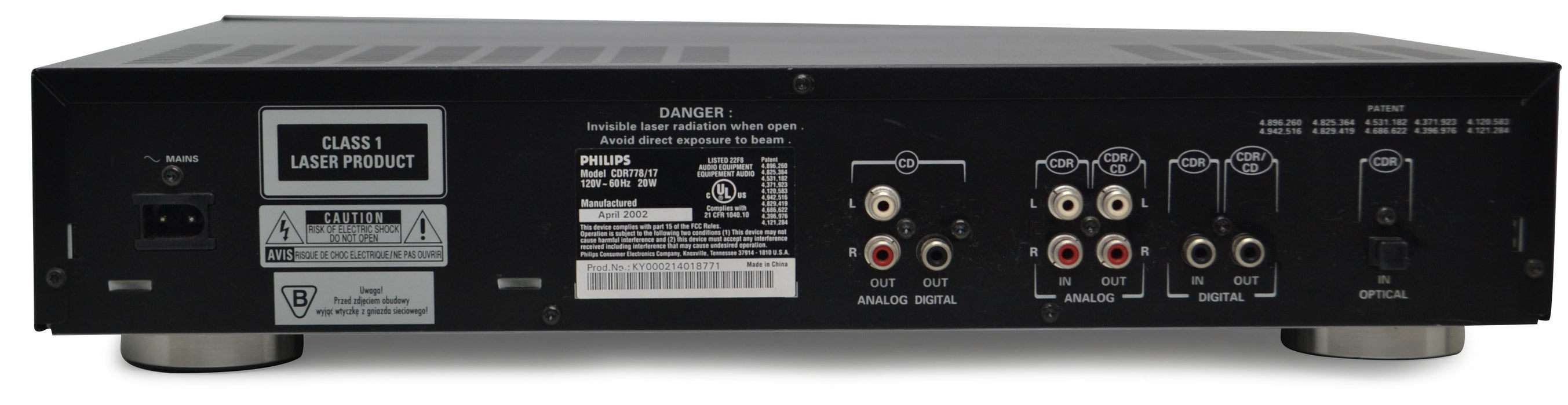 Philips - CDR 778 - CD Recorder and Player - Dual Tray - Compact Disc Dubbing-Electronics-SpenCertified-refurbished-vintage-electonics