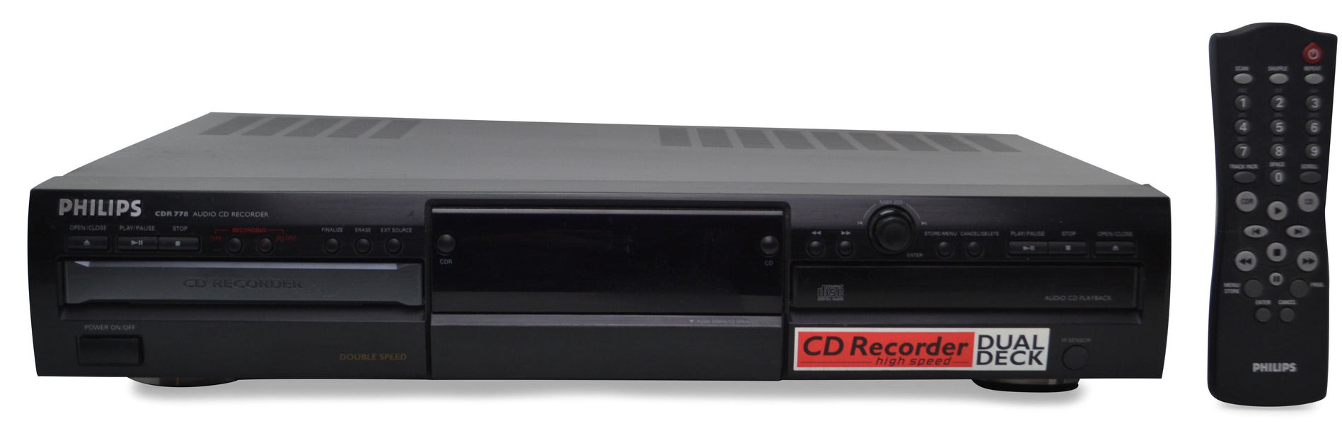 Philips - CDR 778 - CD Recorder and Player - Dual Tray - Compact Disc ...