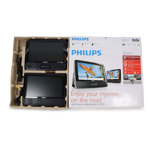 Philips PD9012/37 9" LCD Dual Screen Portable DVD Player-Electronics-SpenCertified-refurbished-vintage-electonics