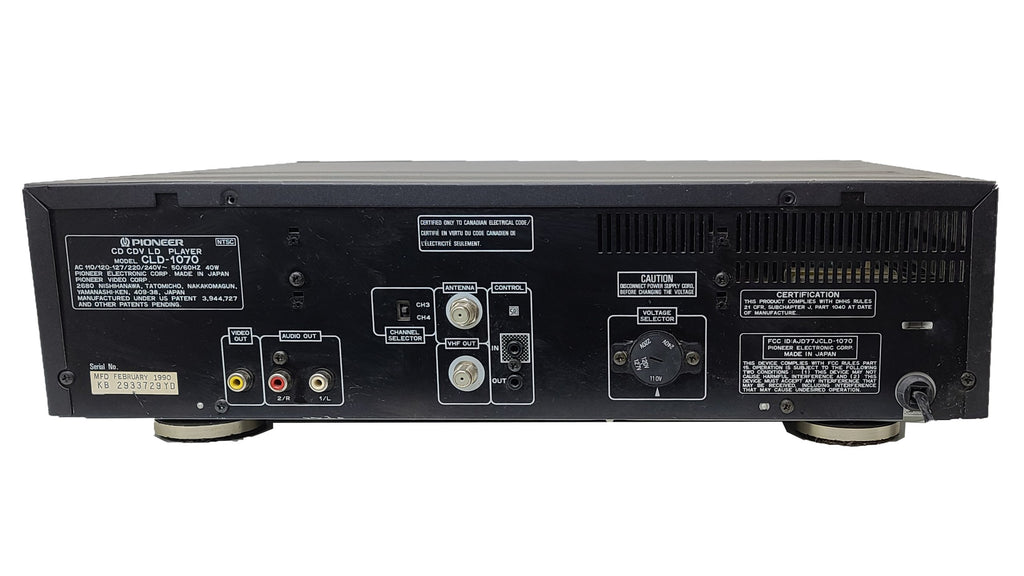 Pioneer LD-V6000 LaserDisc LD Video Disc Player with Laser Diode Trace ...