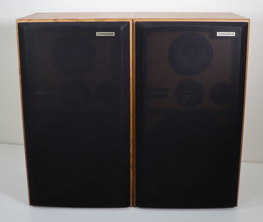 Pioneer CS-G304 3-Way Speaker Pair System Vintage Light Brown-Speakers-SpenCertified-vintage-refurbished-electronics