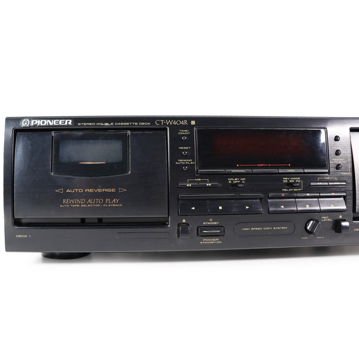 Pioneer CT-W404R Double Auto Reverse Dolby Stereo Cassette Deck Player-Electronics-SpenCertified-refurbished-vintage-electonics